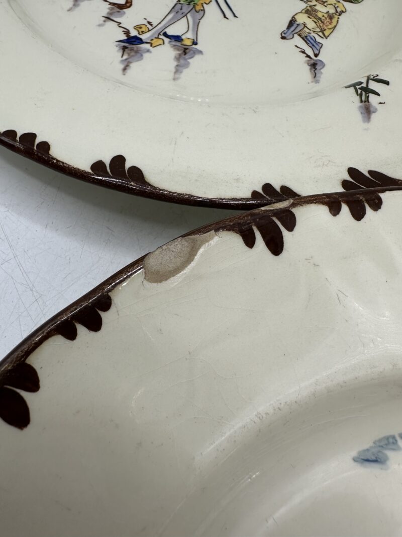 Assiettes polychrome Creil et Montereau – Image 6