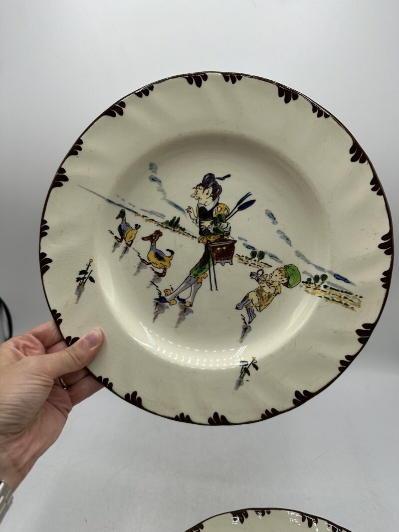 Assiettes polychrome Creil et Montereau – Image 9