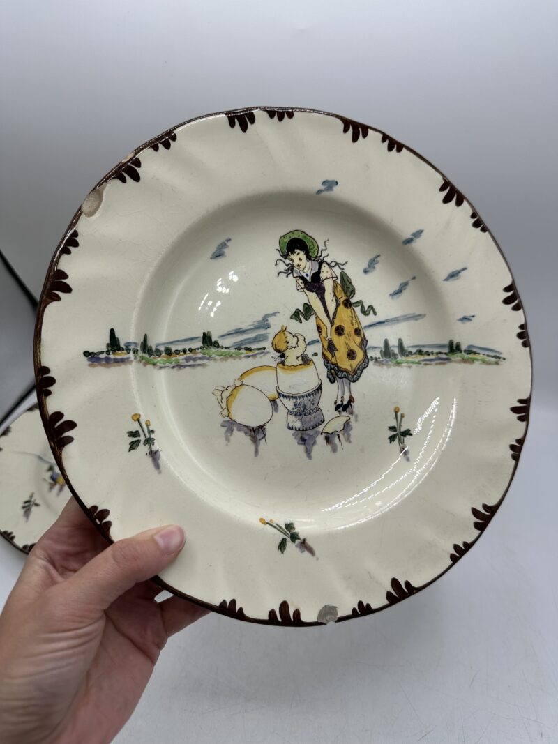 Assiettes polychrome Creil et Montereau – Image 10