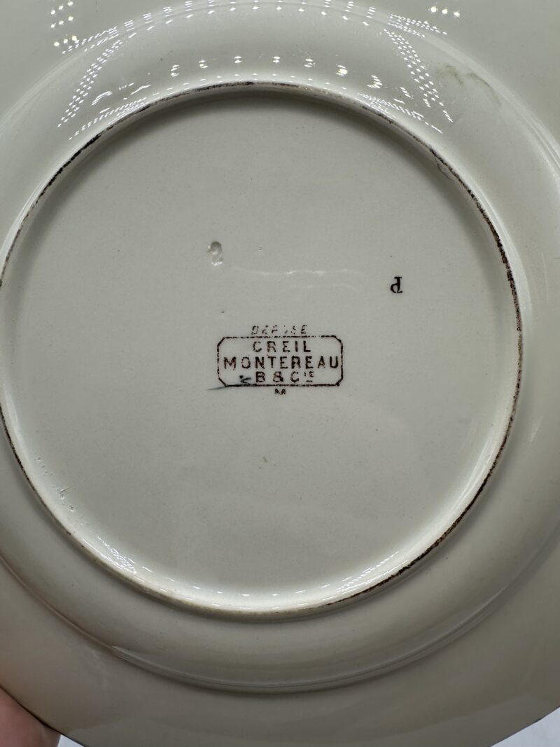 Assiettes polychrome Creil et Montereau – Image 13