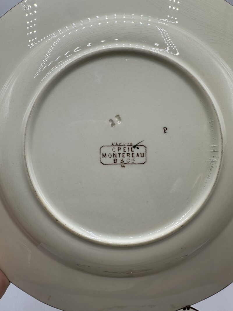 Assiettes polychrome Creil et Montereau – Image 14