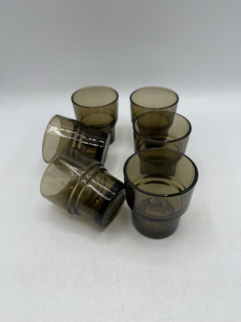 Verres fumés Vereco vintage – Image 2