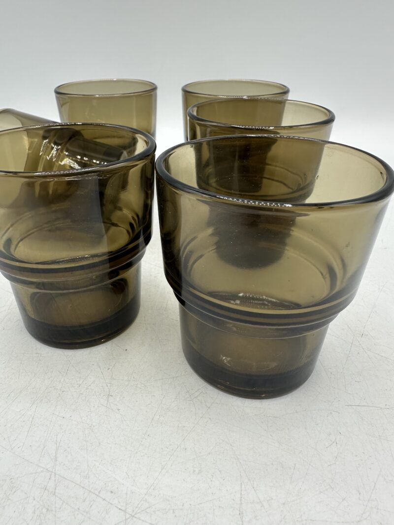 Verres fumés Vereco vintage – Image 4