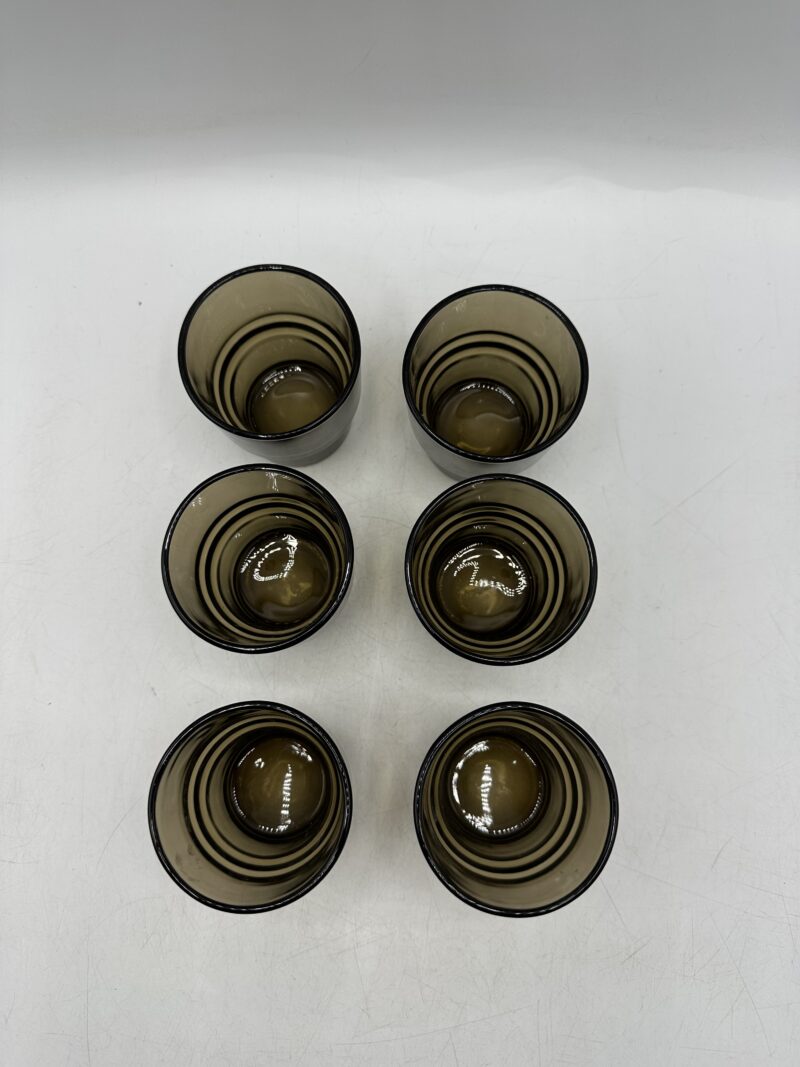 Verres fumés Vereco vintage – Image 5