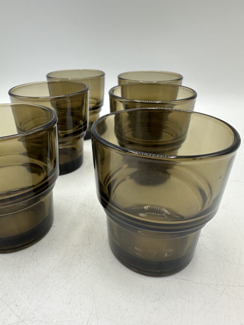 Verres fumés Vereco vintage – Image 6