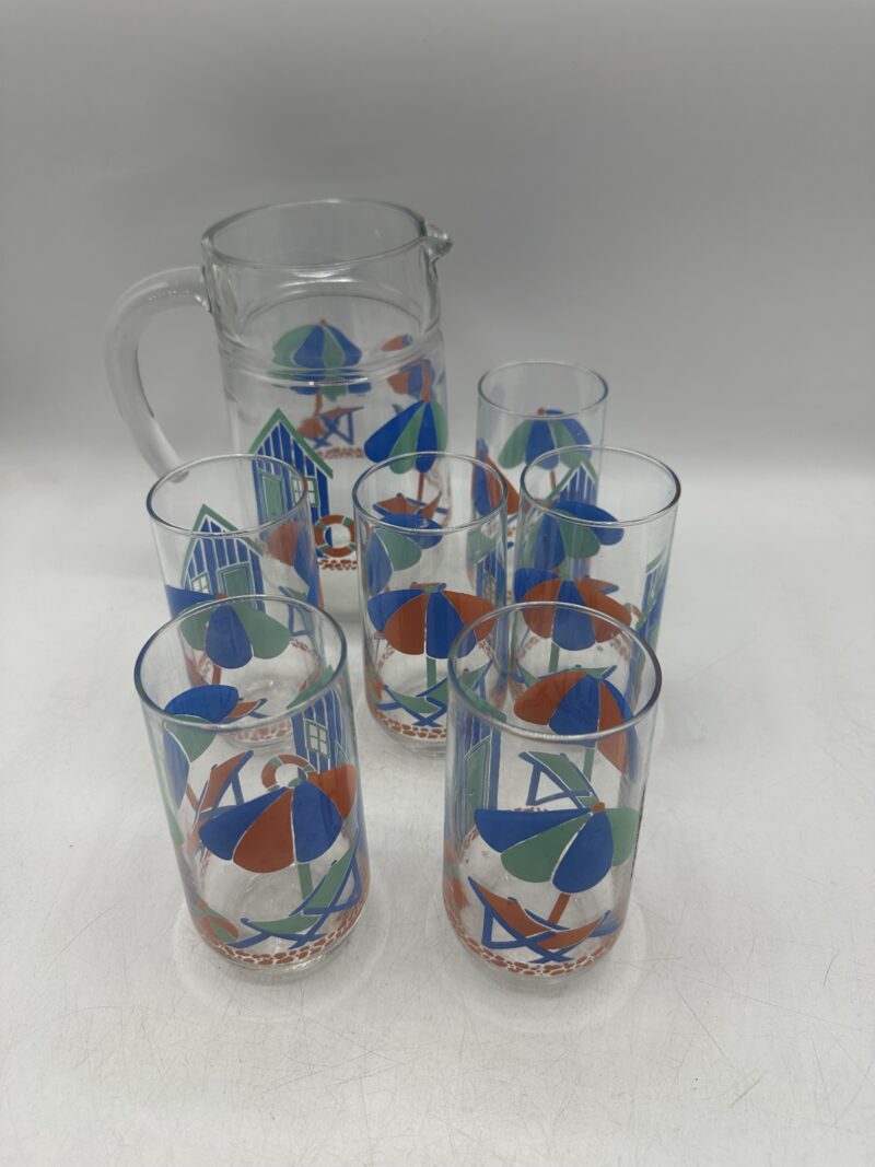 Service carafe et verres plage – Image 2