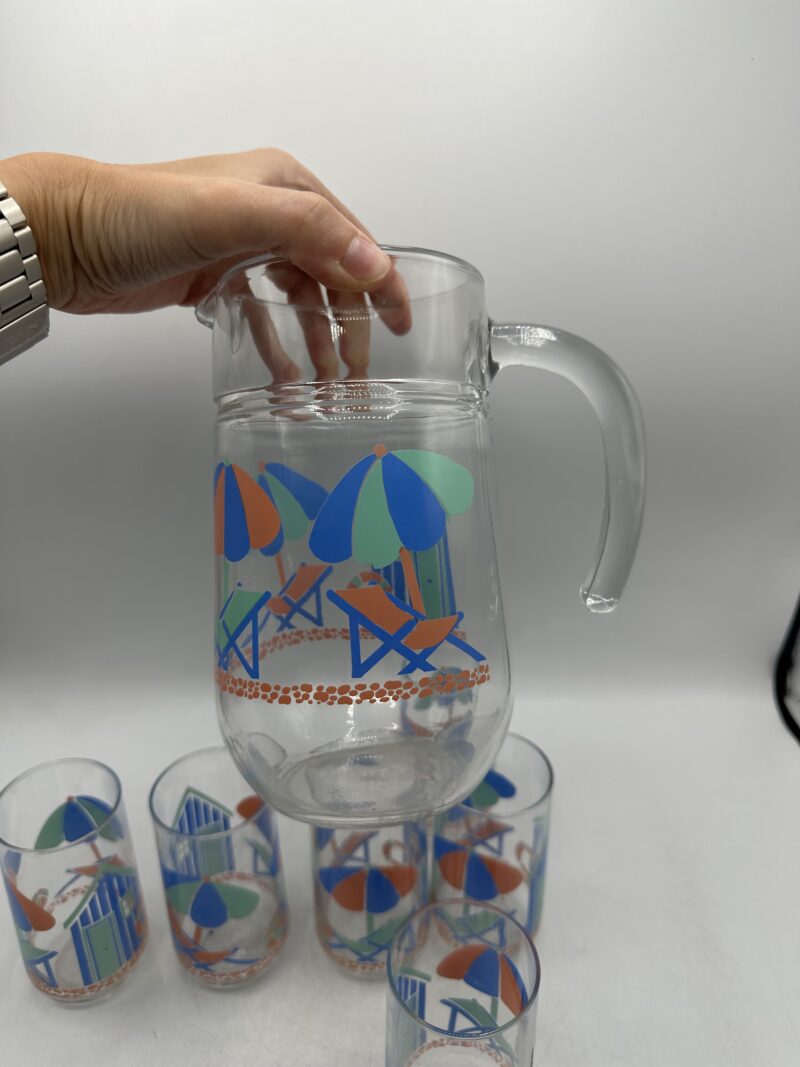 Service carafe et verres plage – Image 8