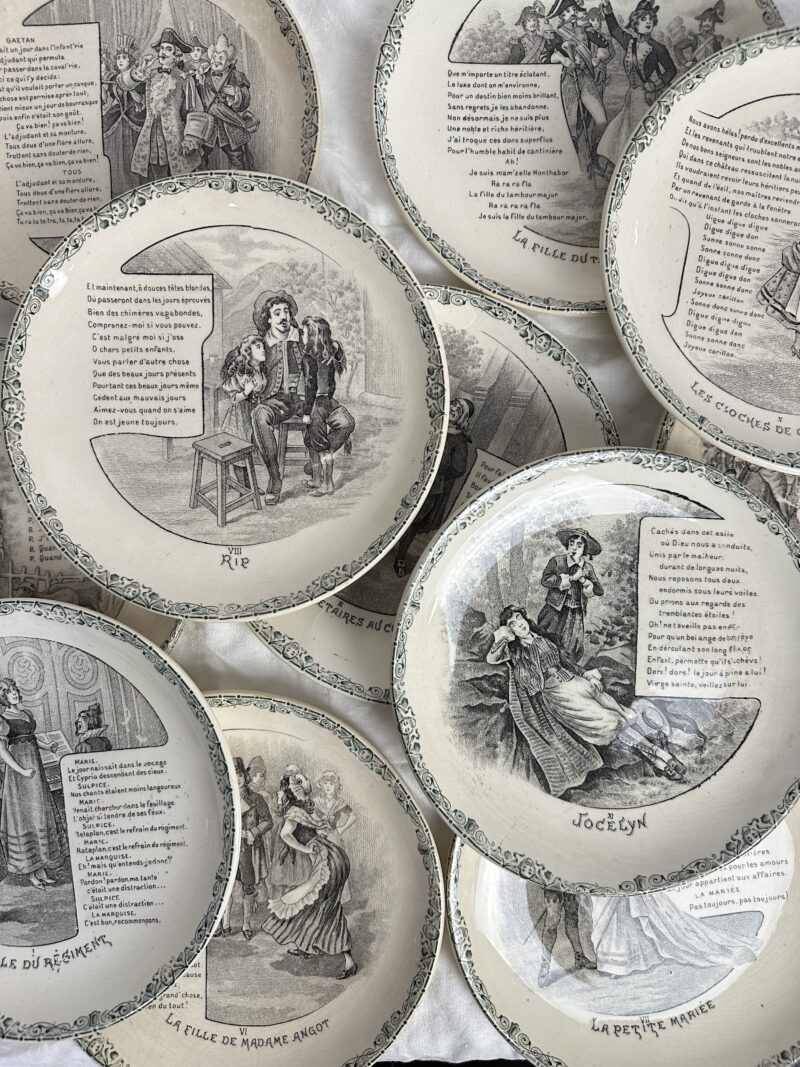 Assiettes parlantes Terre de fer HB & Cie