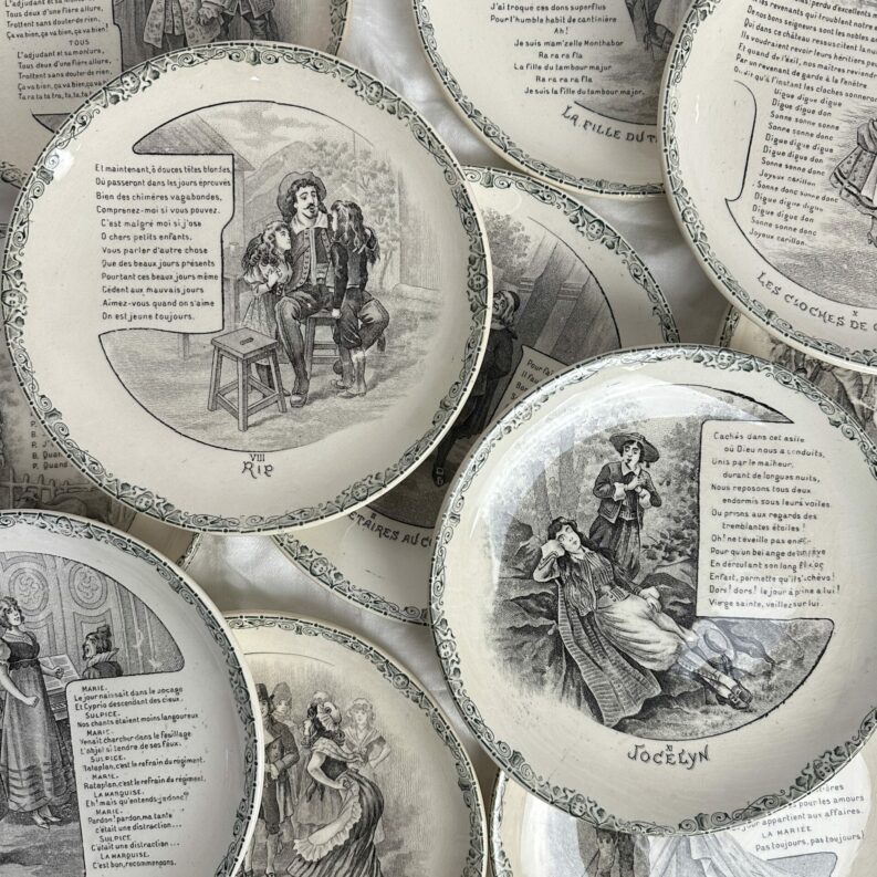 Assiettes parlantes Terre de fer HB & Cie