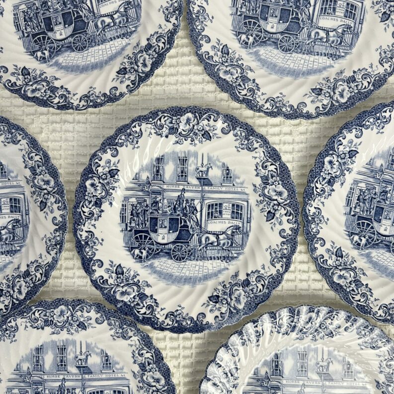 Assiettes Coaching Scenes Johnson Bros