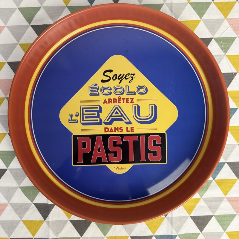 Plateau apéro pastis vintage