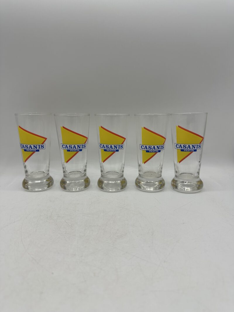 5 verres vintage Casanis – Image 3