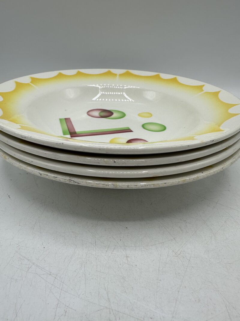 4 assiettes Digoin Planètes – Image 3