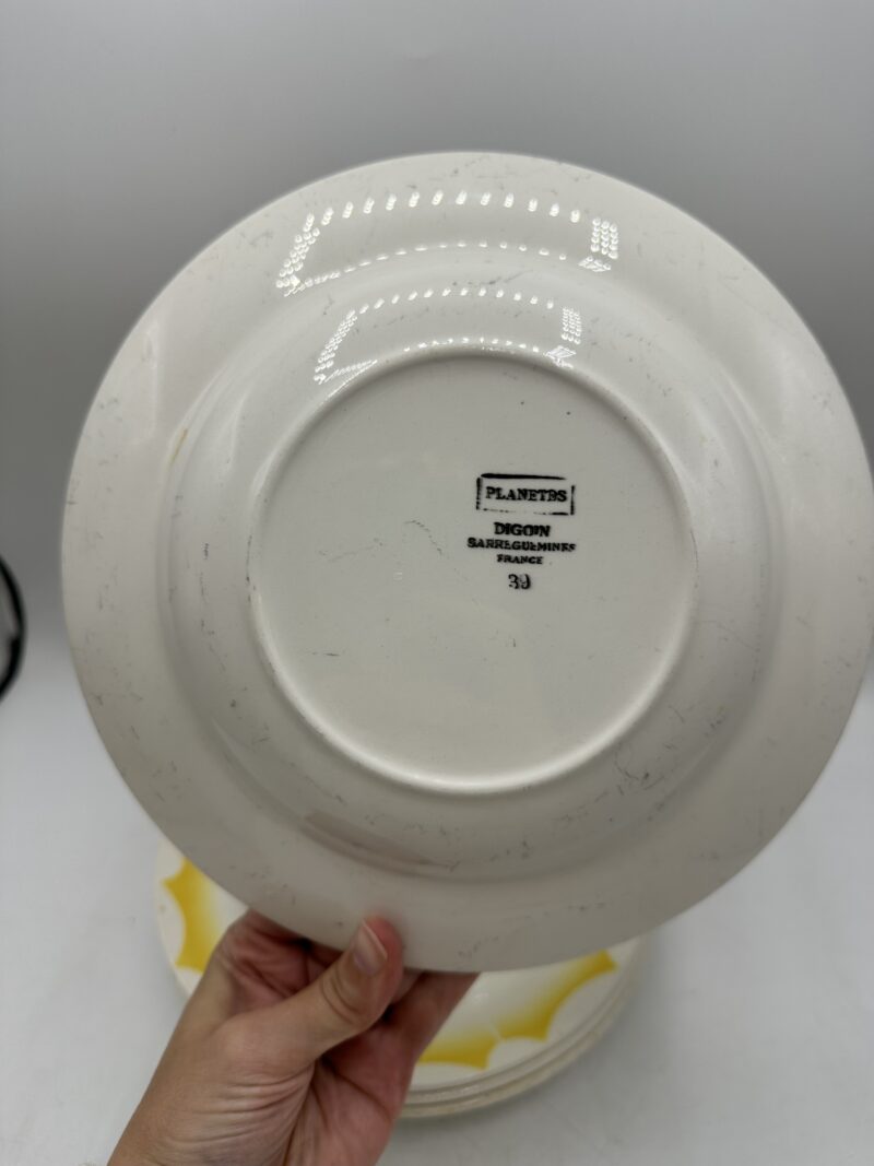 4 assiettes Digoin Planètes – Image 5