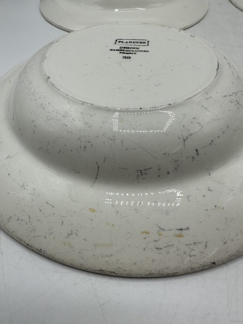 4 assiettes Digoin Planètes – Image 7