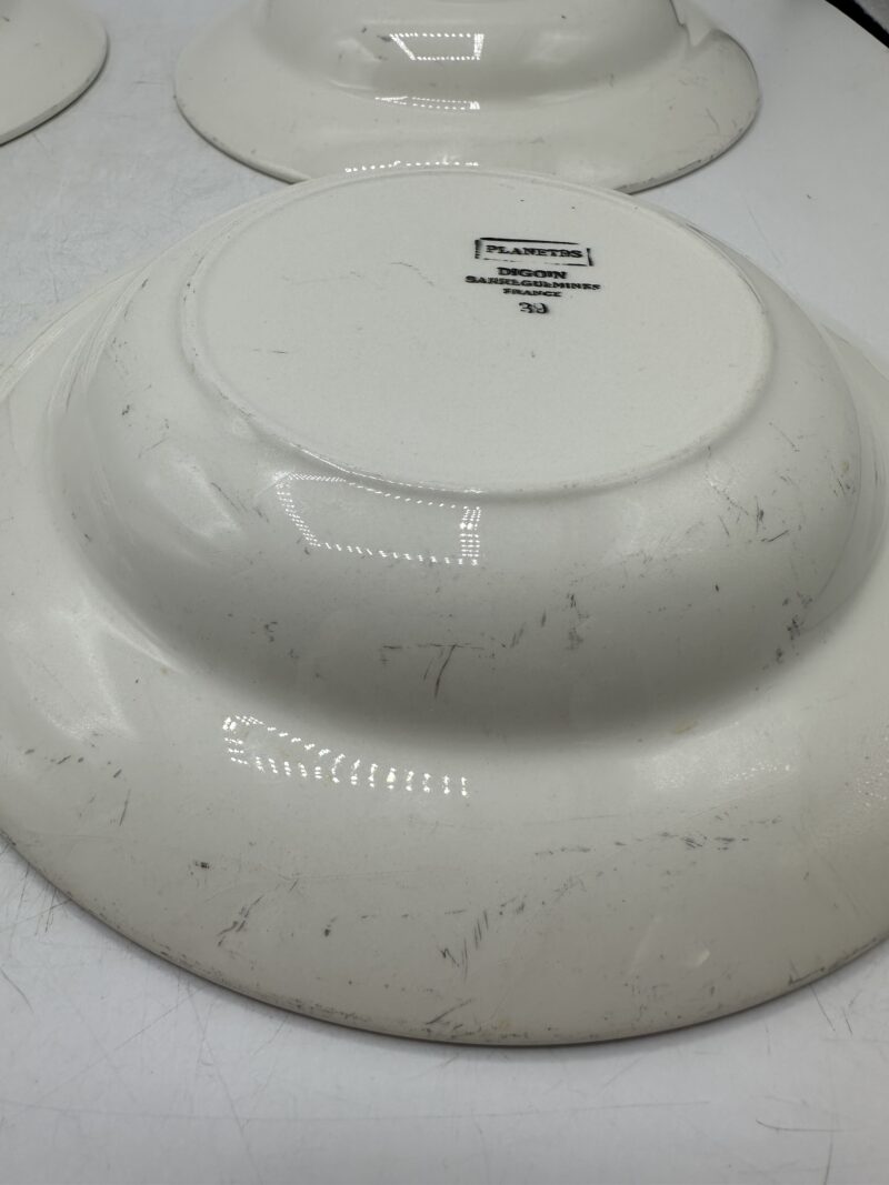 4 assiettes Digoin Planètes – Image 10
