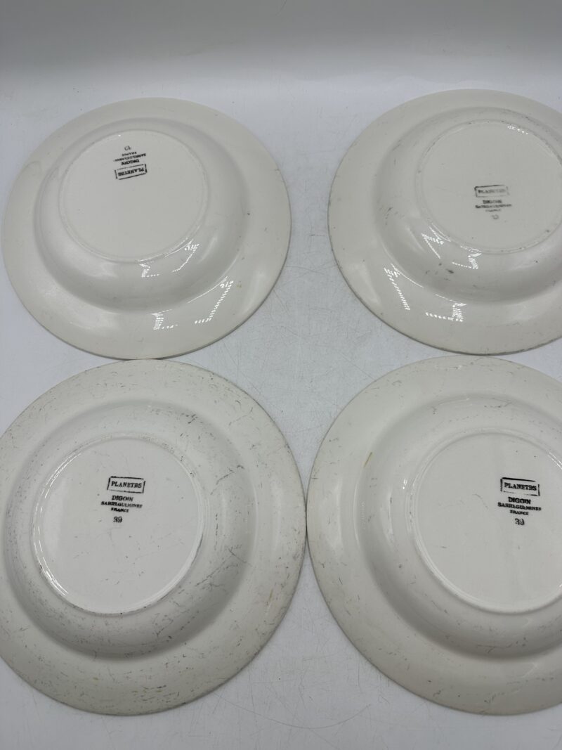 4 assiettes Digoin Planètes – Image 11