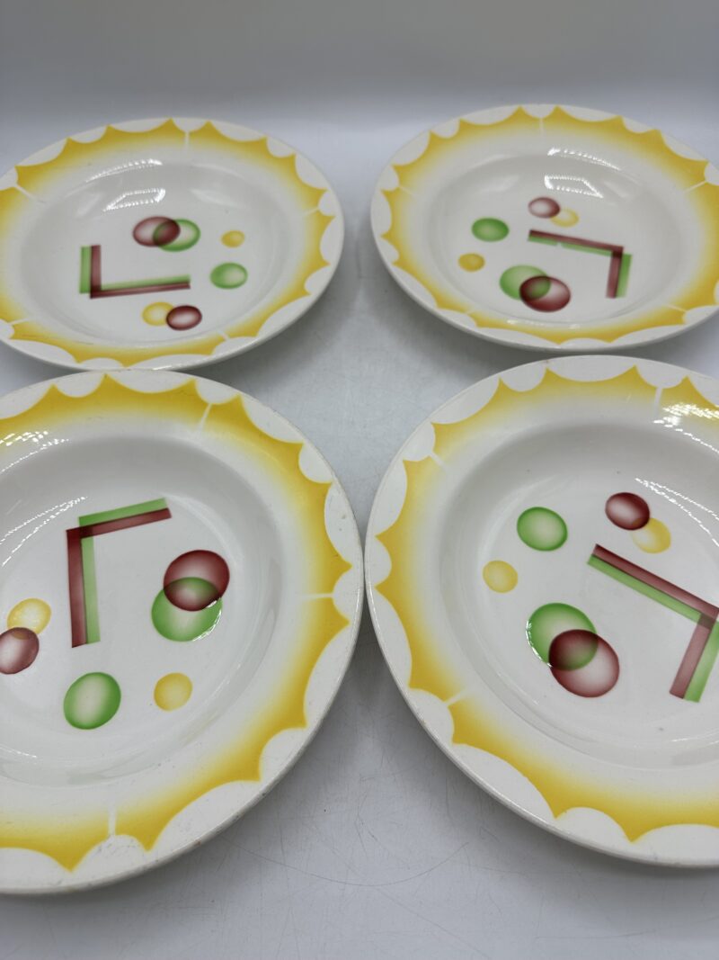 4 assiettes Digoin Planètes – Image 17