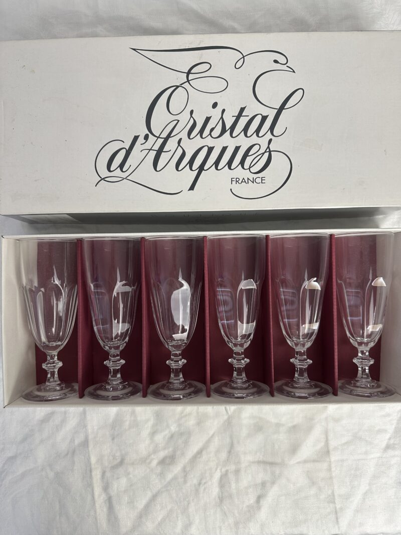 Flûtes cristal d’Arques Rambouillet