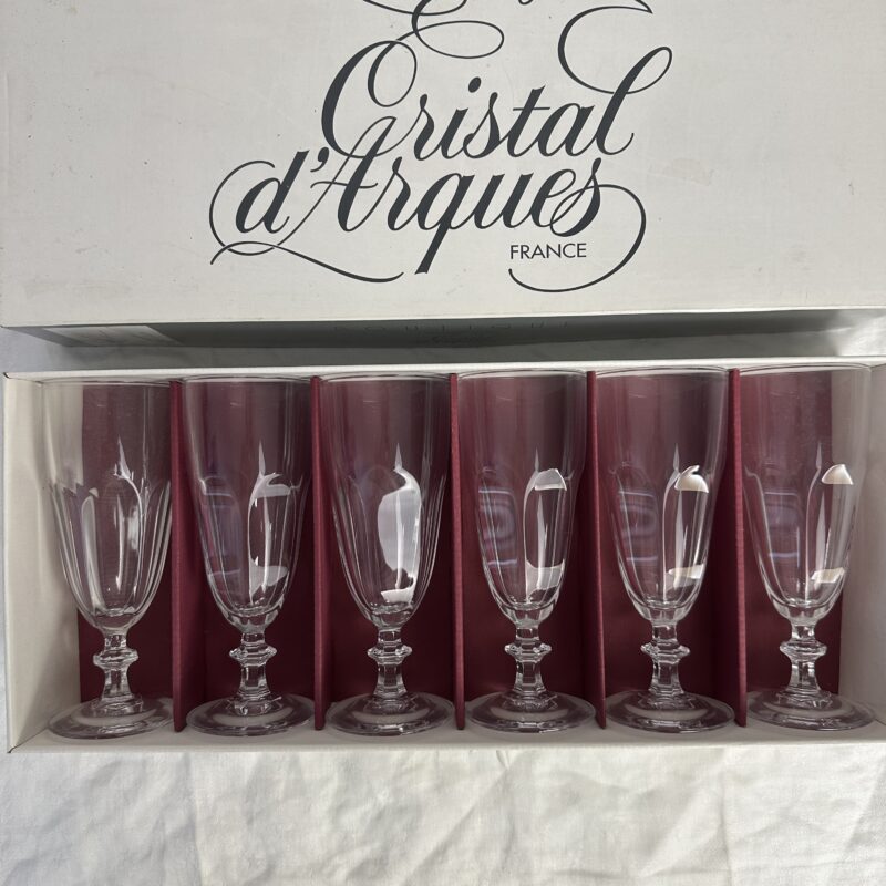 Flûtes cristal d’Arques Rambouillet