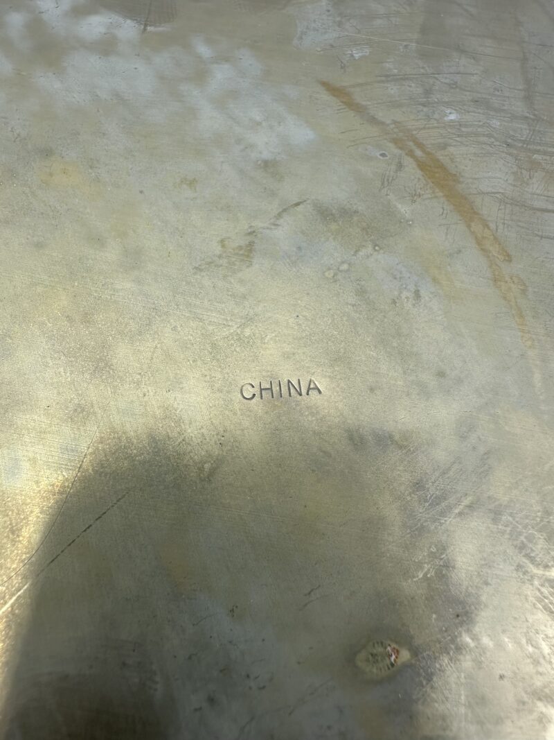 Plateau chinois laiton gravé – Image 7