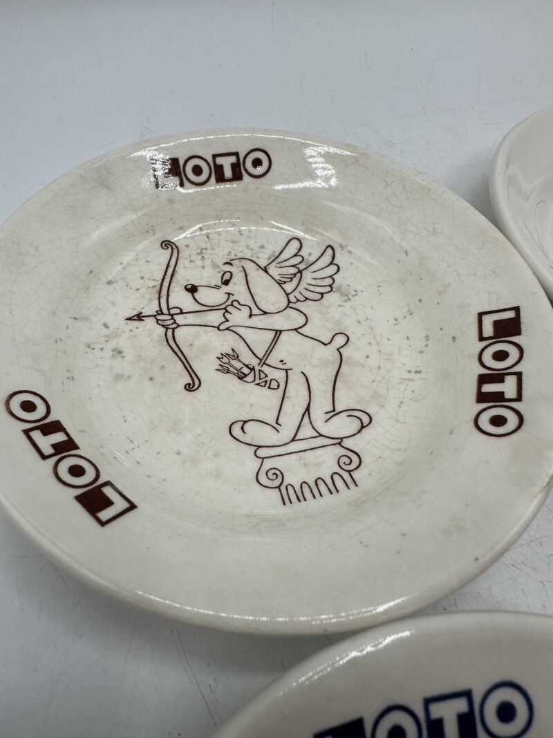 4 cendriers vintage Loto Gien – Image 8
