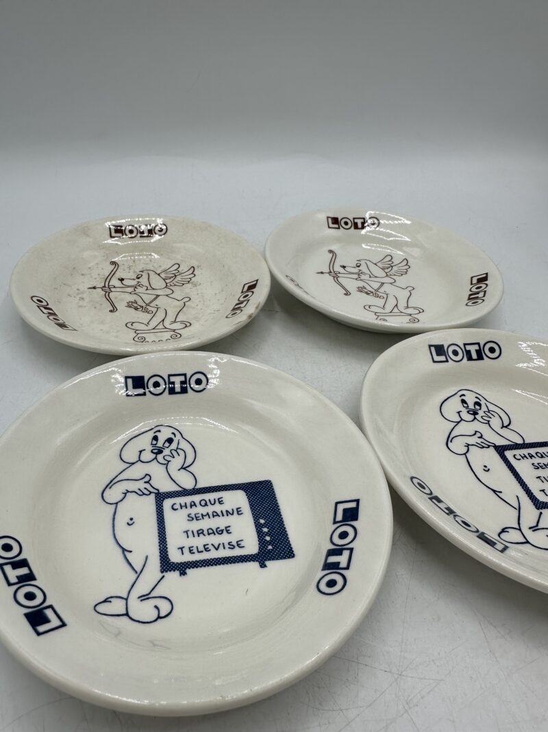 4 cendriers vintage Loto Gien – Image 10