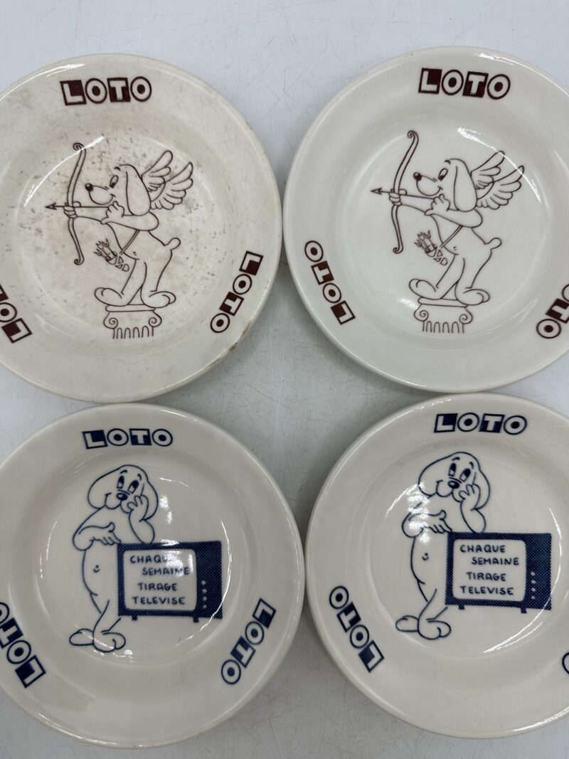 4 cendriers vintage Loto Gien – Image 12
