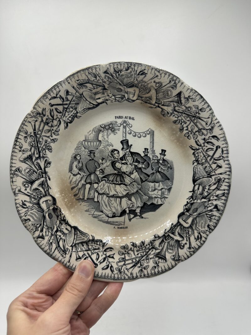 Assiettes Choisy Le Roi "Paris au bal" – Image 6