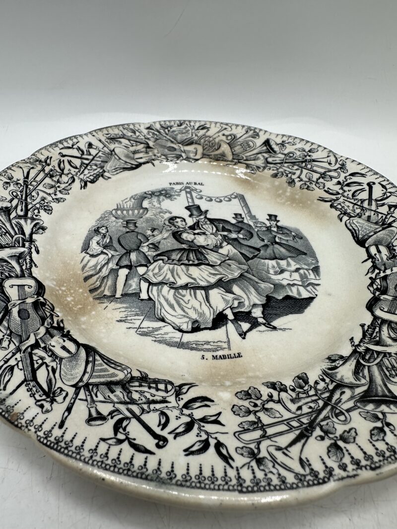 Assiettes Choisy Le Roi "Paris au bal" – Image 8