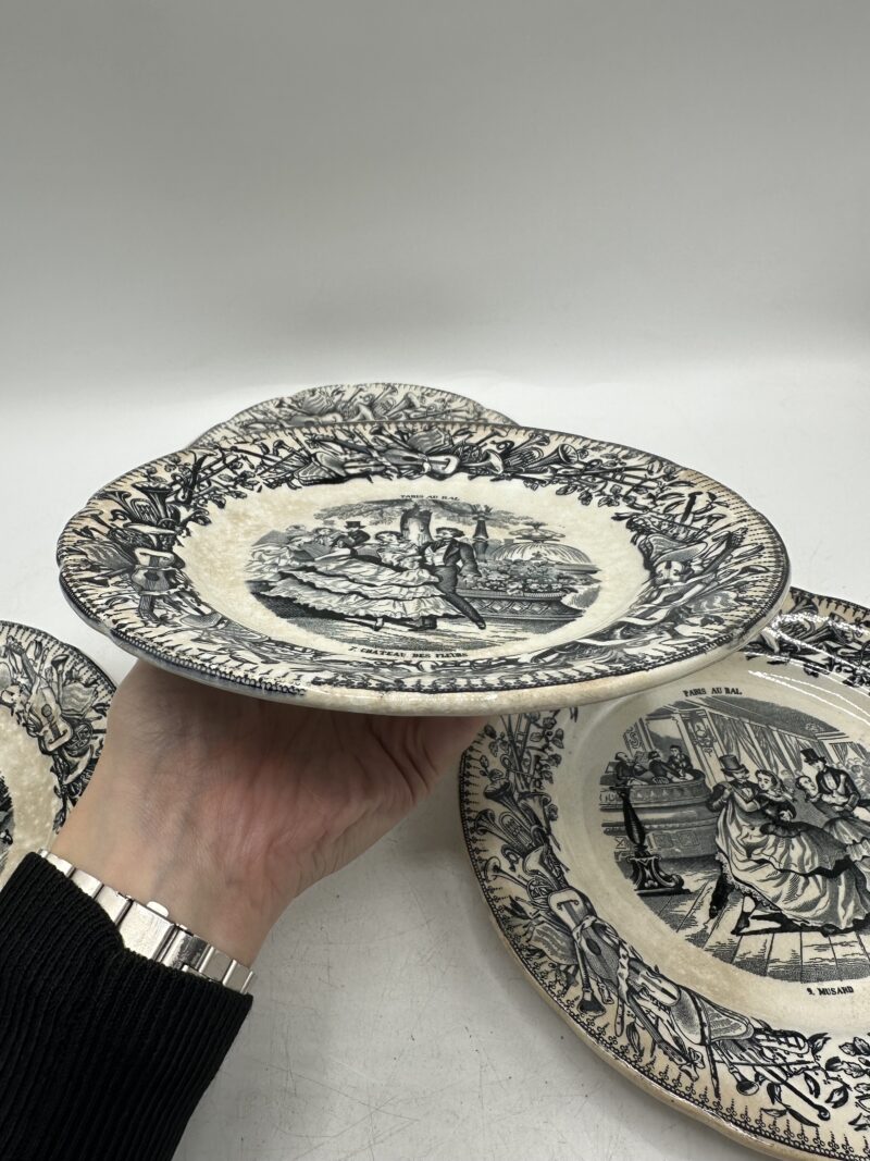 Assiettes Choisy Le Roi "Paris au bal" – Image 9