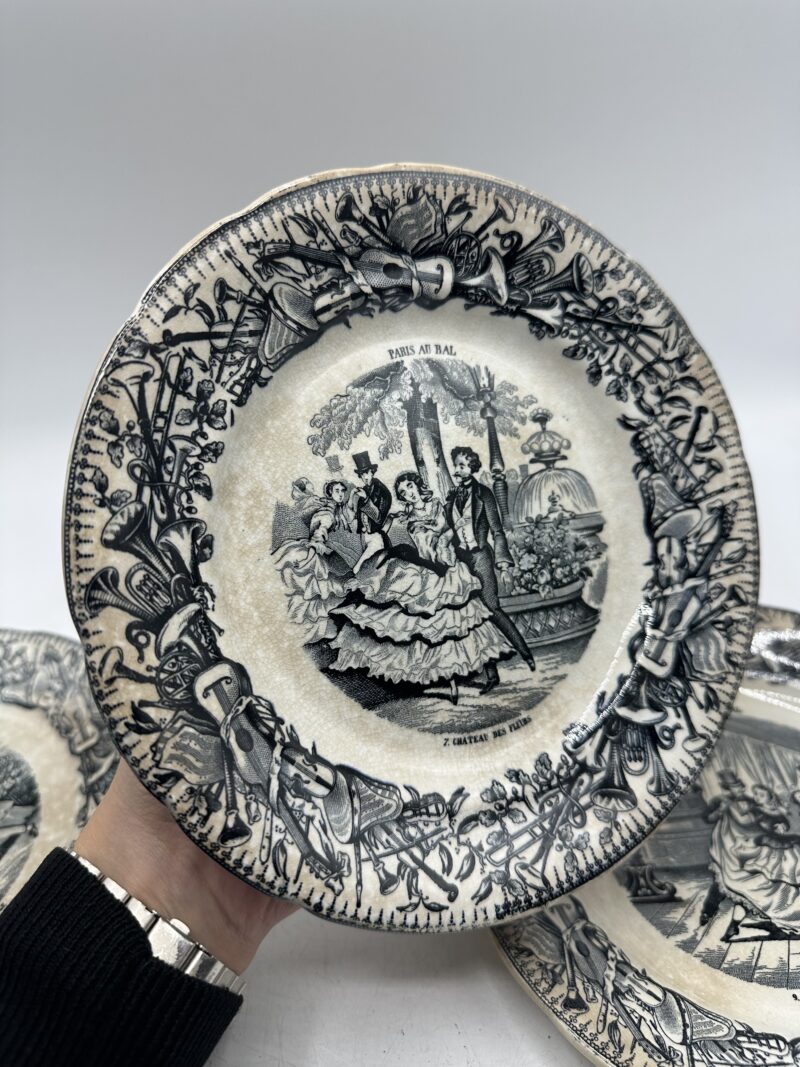 Assiettes Choisy Le Roi "Paris au bal" – Image 10