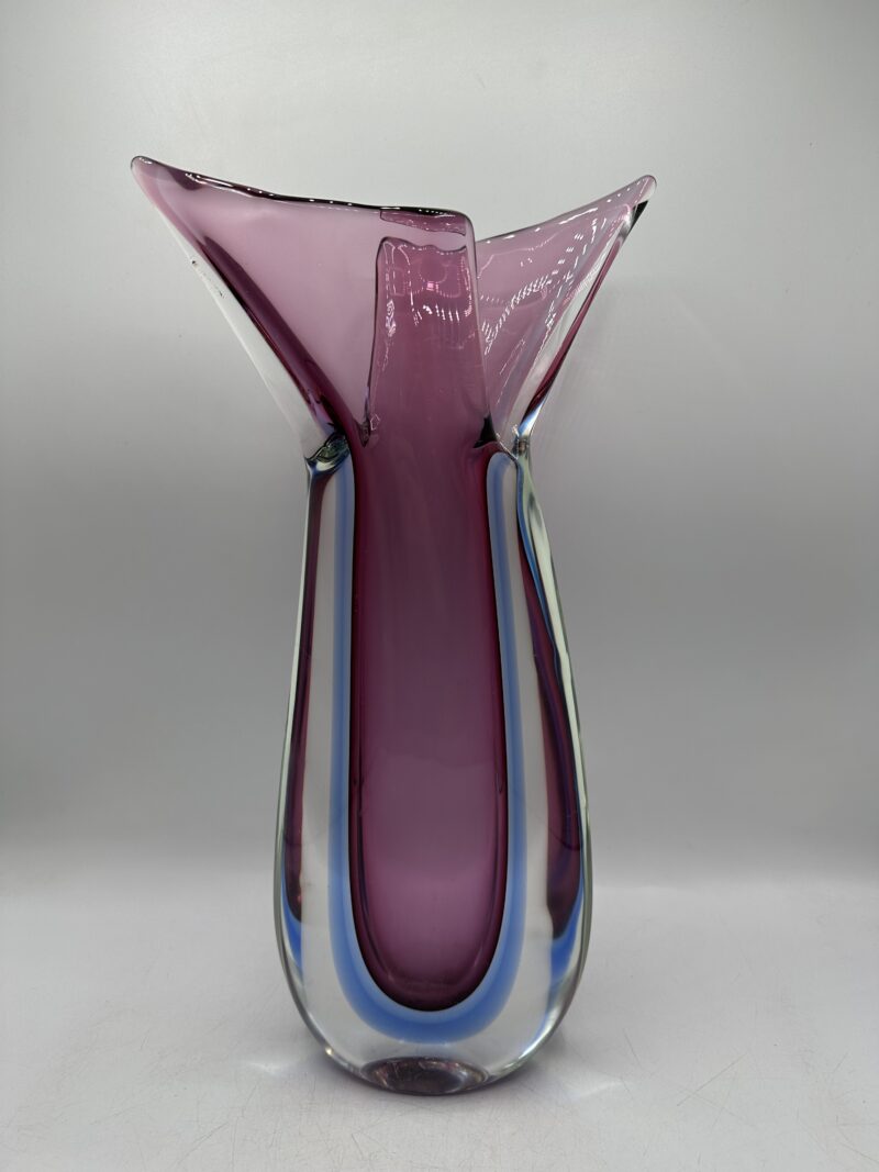 Vase en verre Murano Sommerso violet – Image 2