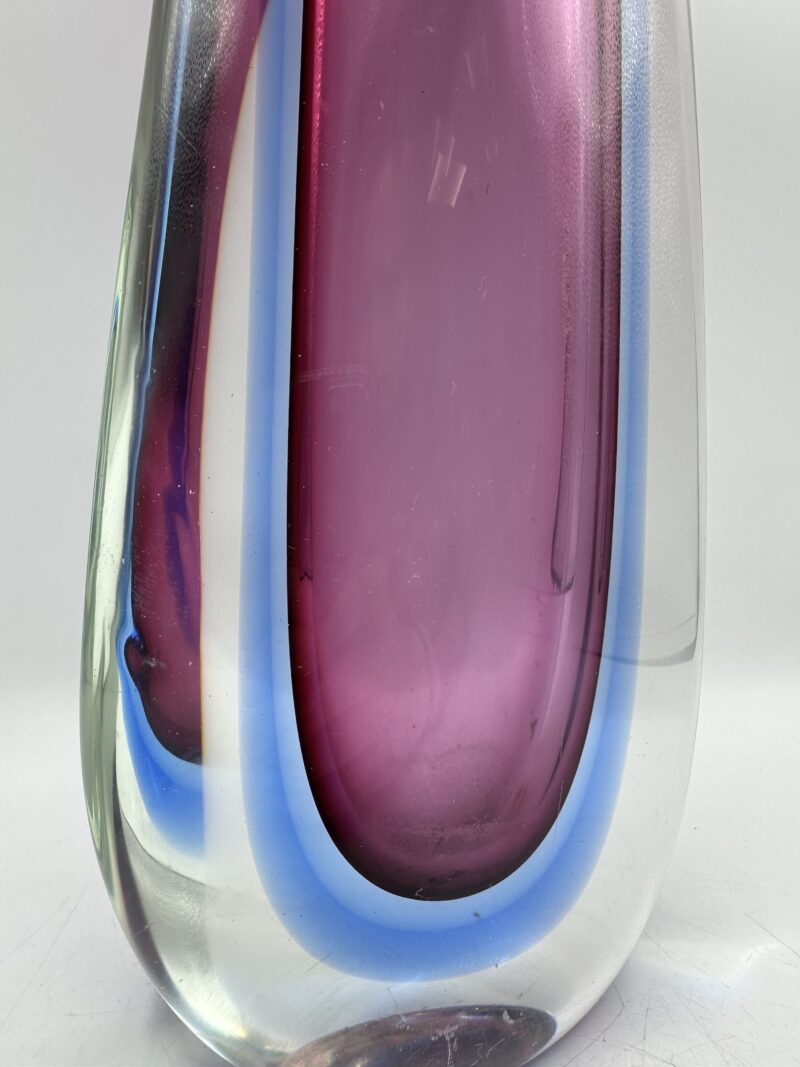 Vase en verre Murano Sommerso violet – Image 4
