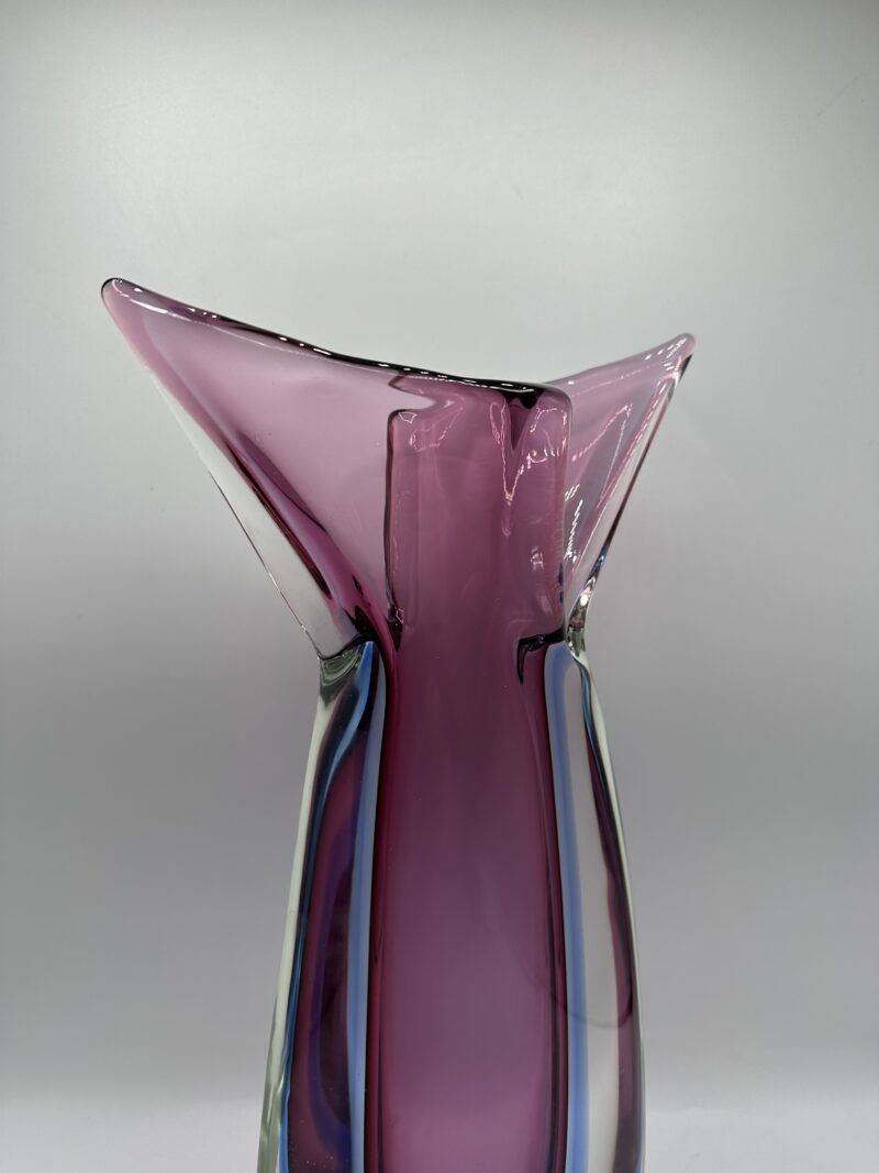 Vase en verre Murano Sommerso violet – Image 5