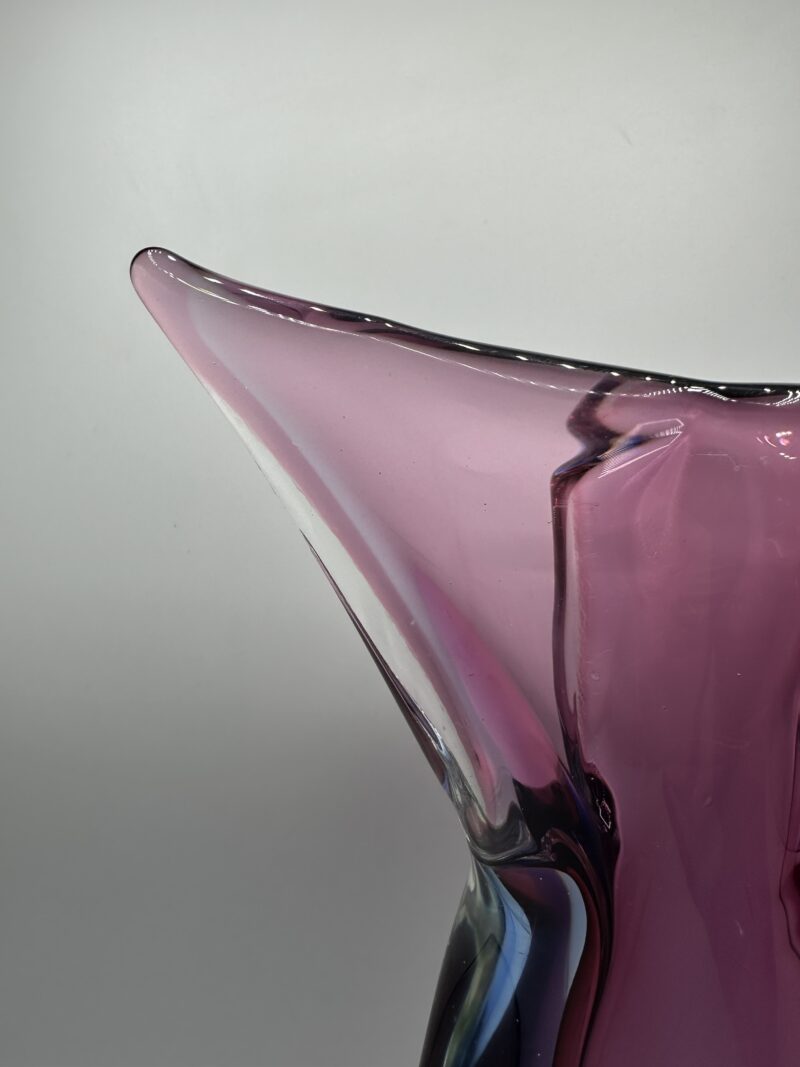 Vase en verre Murano Sommerso violet – Image 10