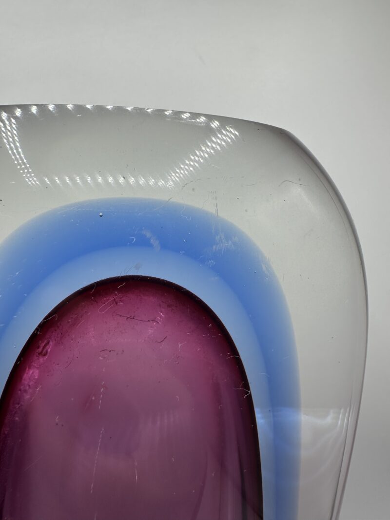 Vase en verre Murano Sommerso violet – Image 13