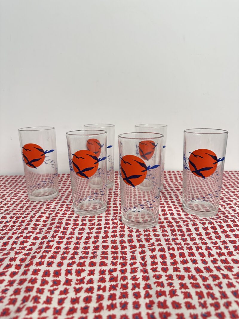6 verres à orangeade Borgonovo Italy