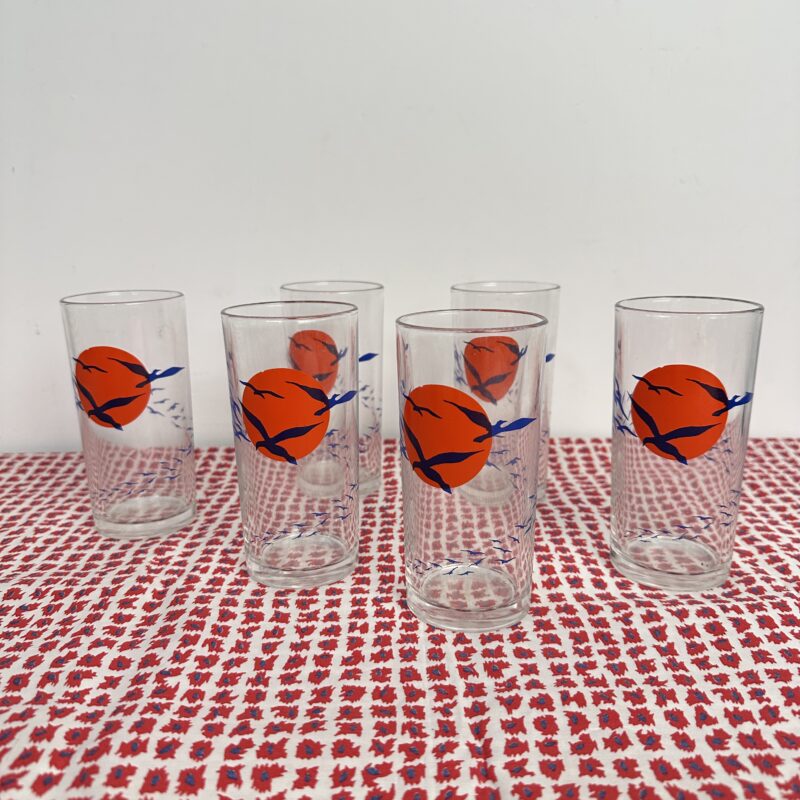 6 verres à orangeade Borgonovo Italy