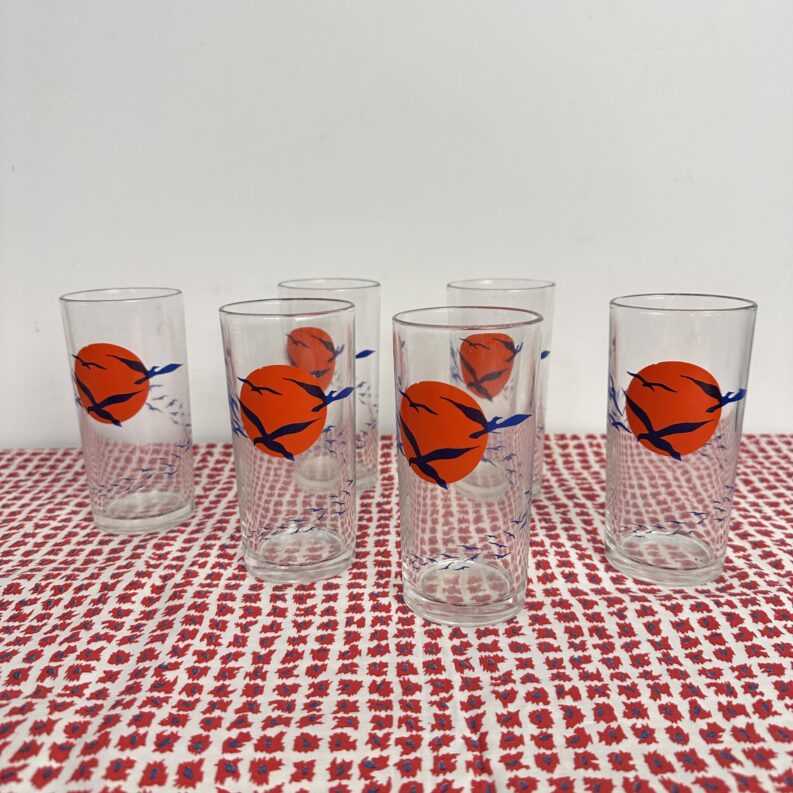6 verres à orangeade Borgonovo Italy