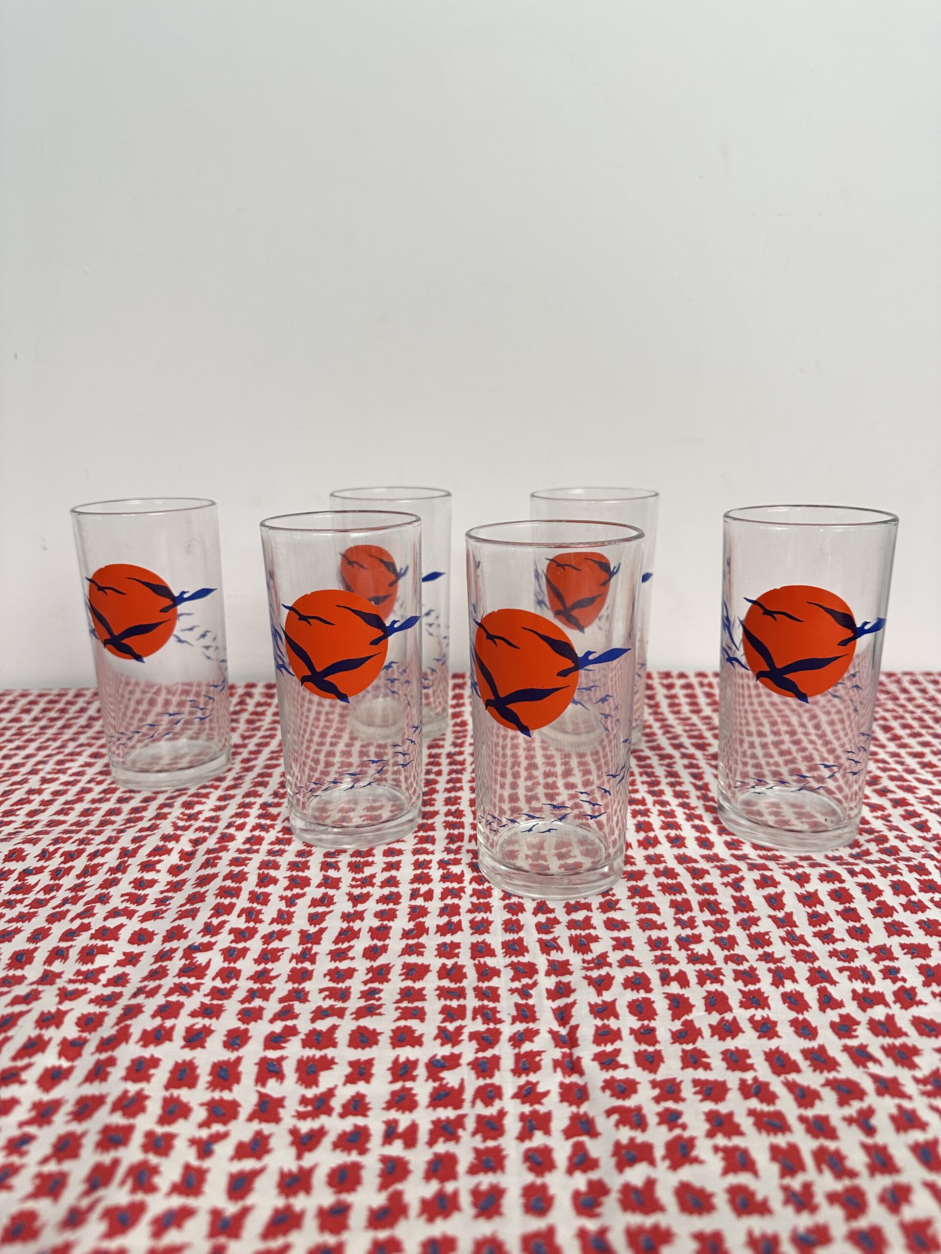 6 verres à orangeade Borgonovo Italy