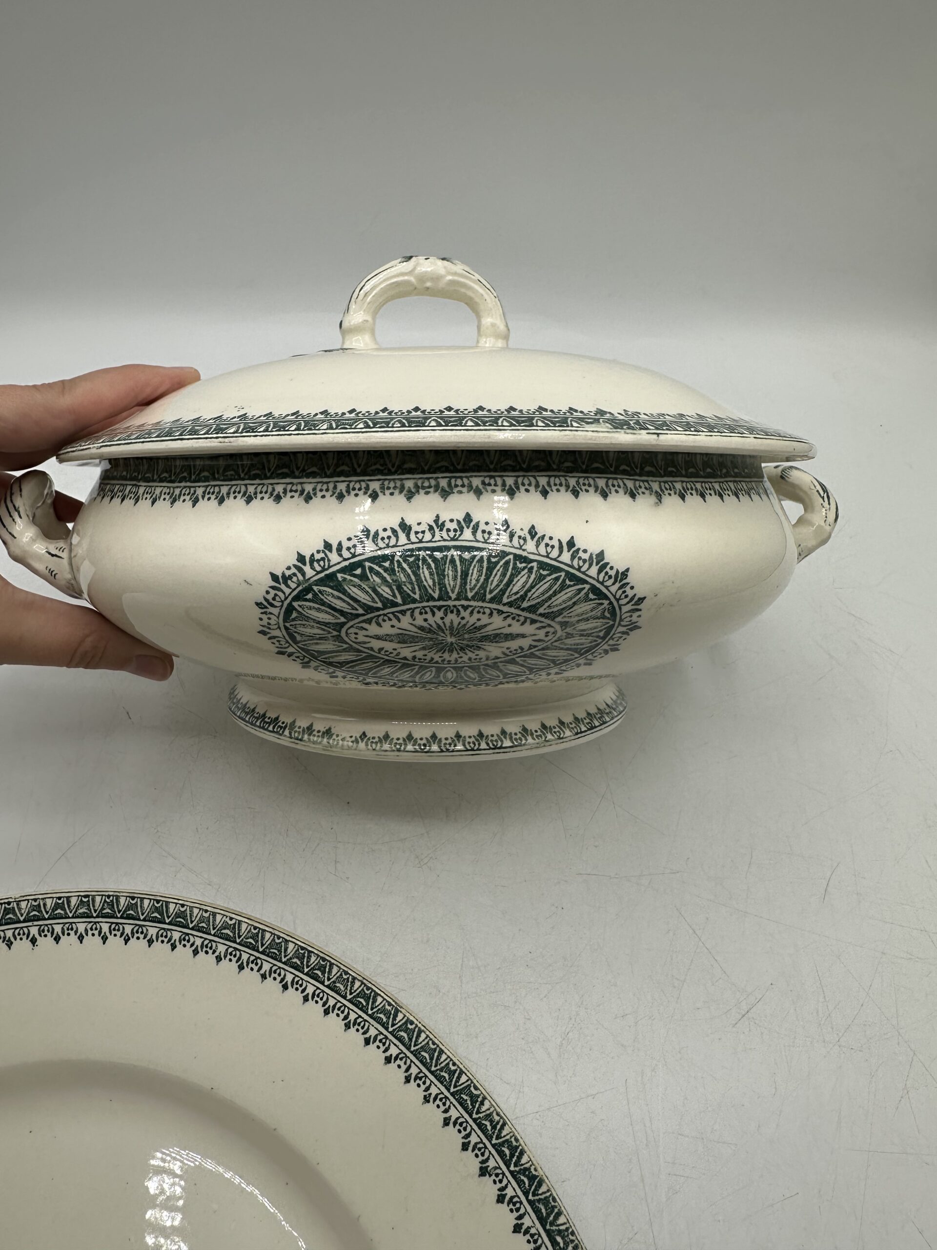 Soupière et plat Creil et Montereau Labrador – Image 10