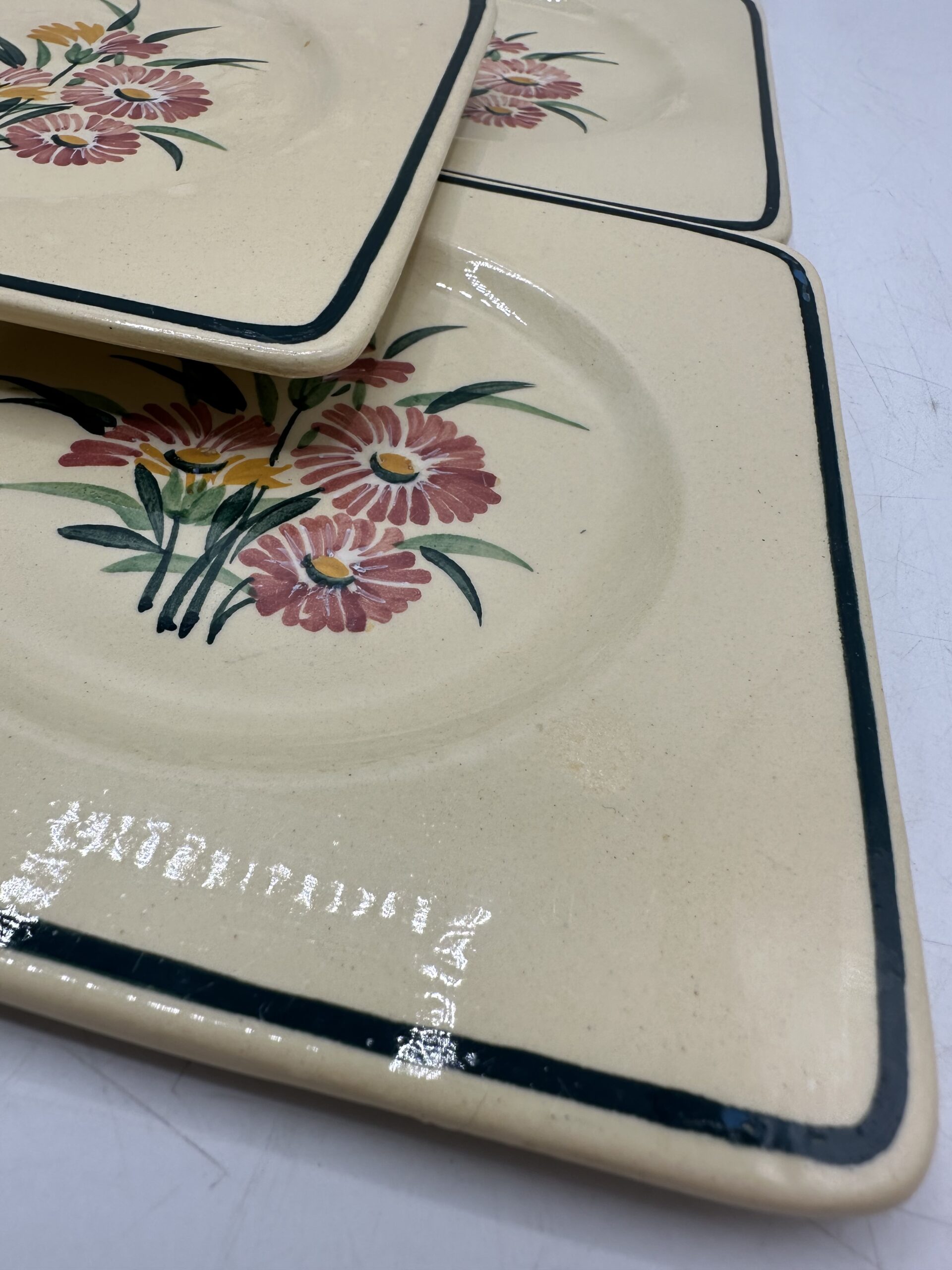 7 assiettes à dessert Gien Butterfly – Image 6