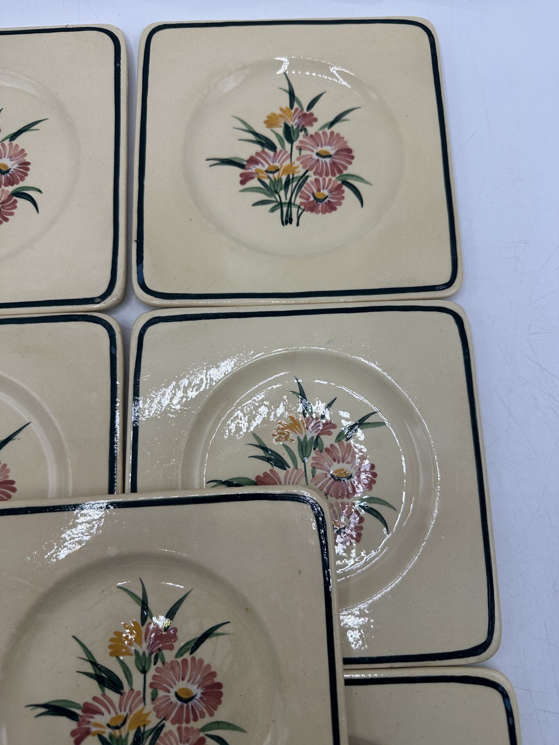 7 assiettes à dessert Gien Butterfly – Image 8