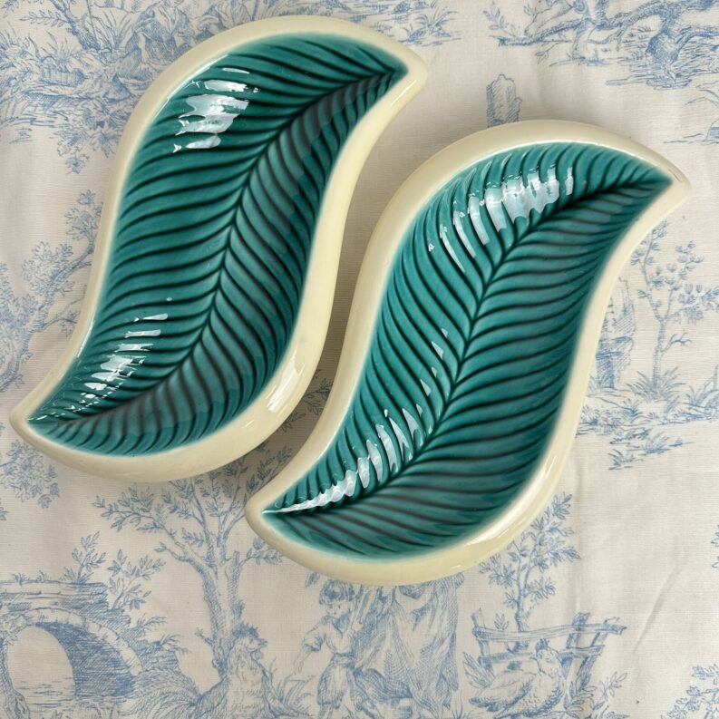 Coupelle ravier Verceram feuille bleue