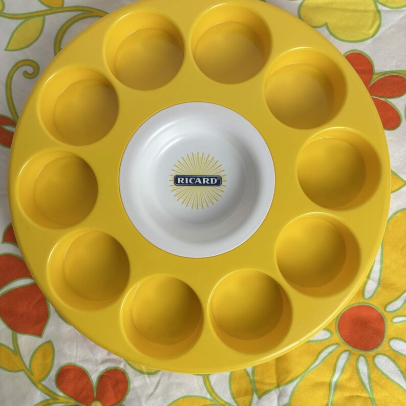 Plateau à verres Ricard vintage