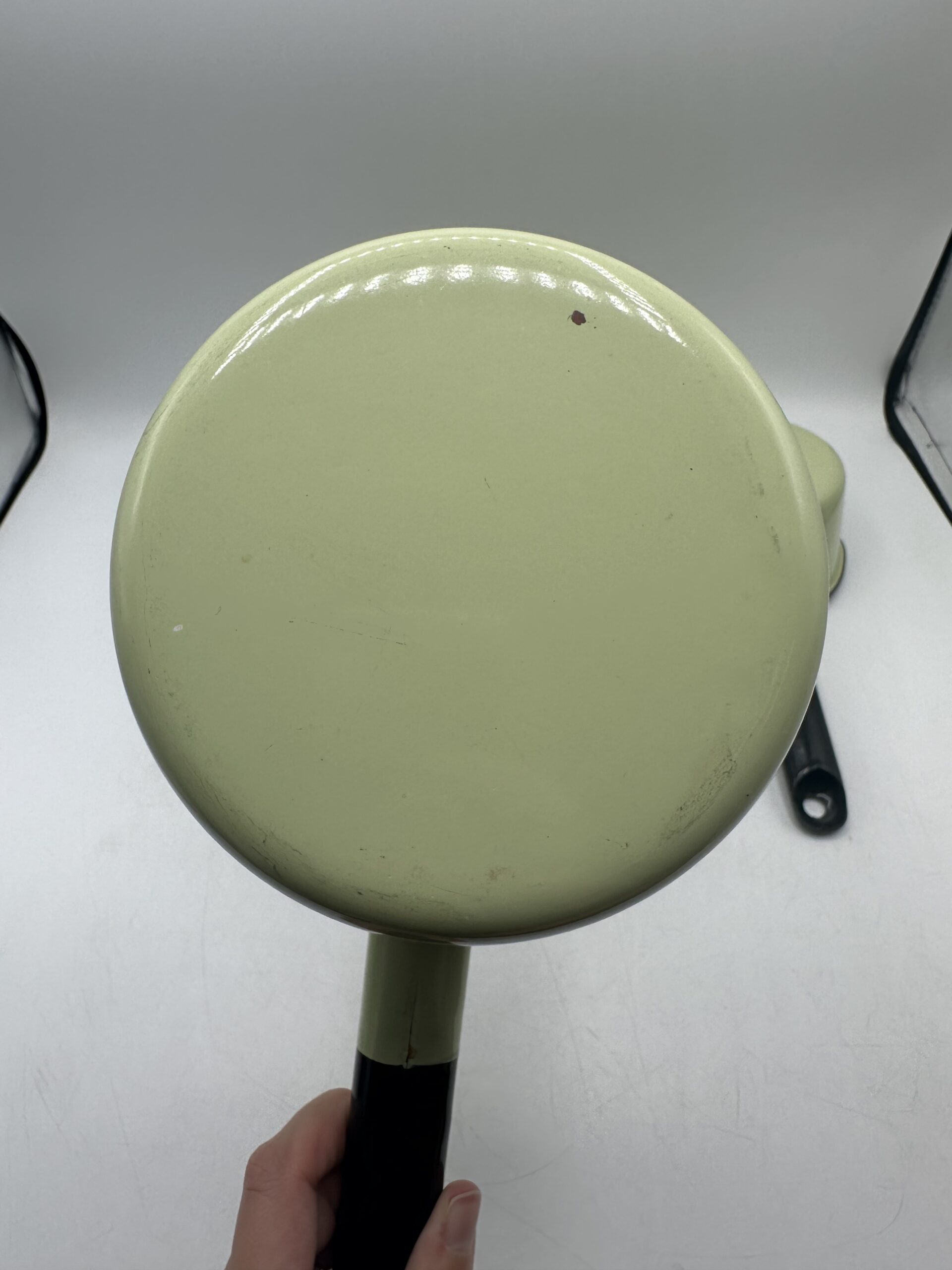 3 casseroles émaillées vert d’eau vintage – Image 8