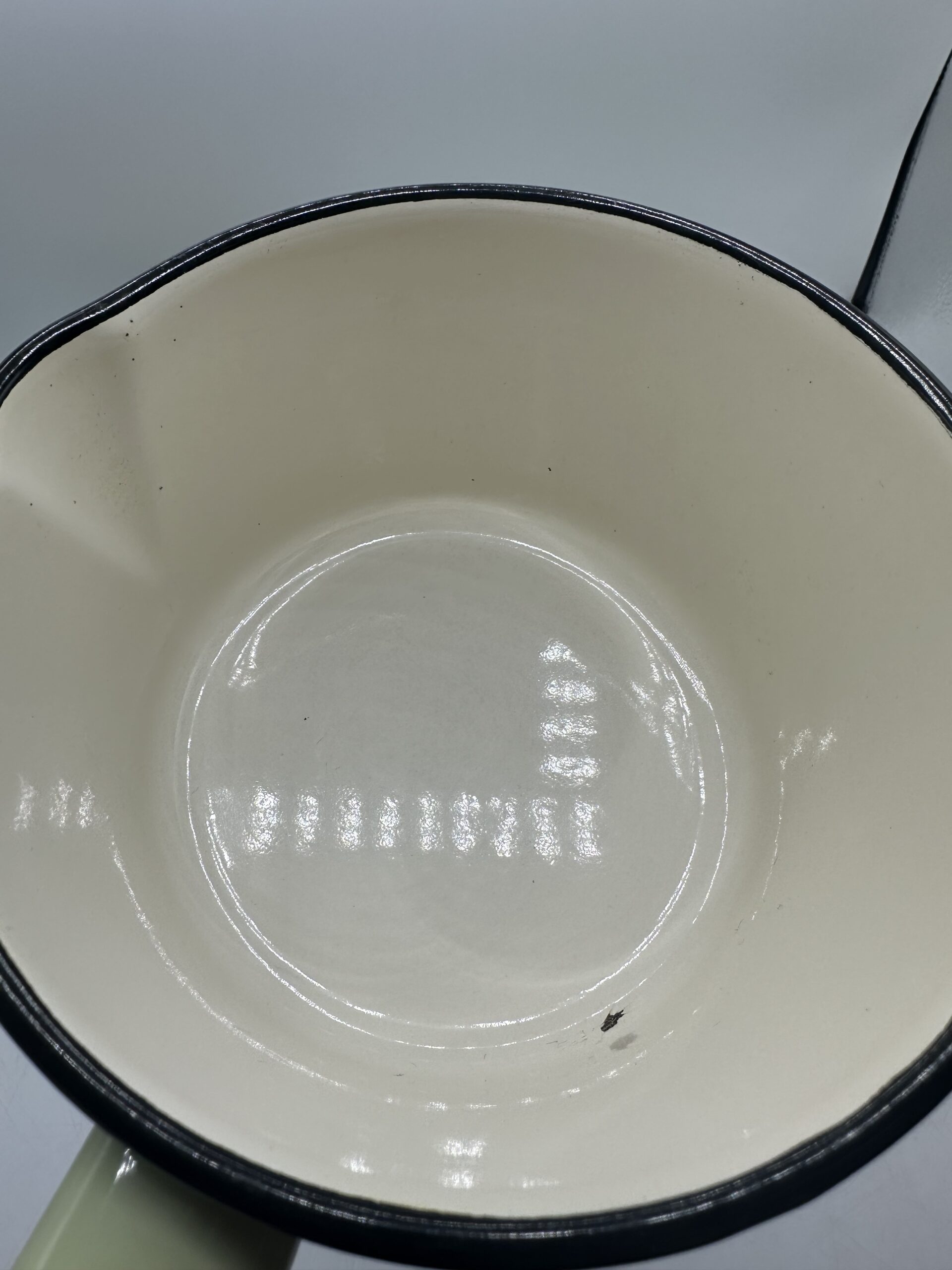 3 casseroles émaillées vert d’eau vintage – Image 10