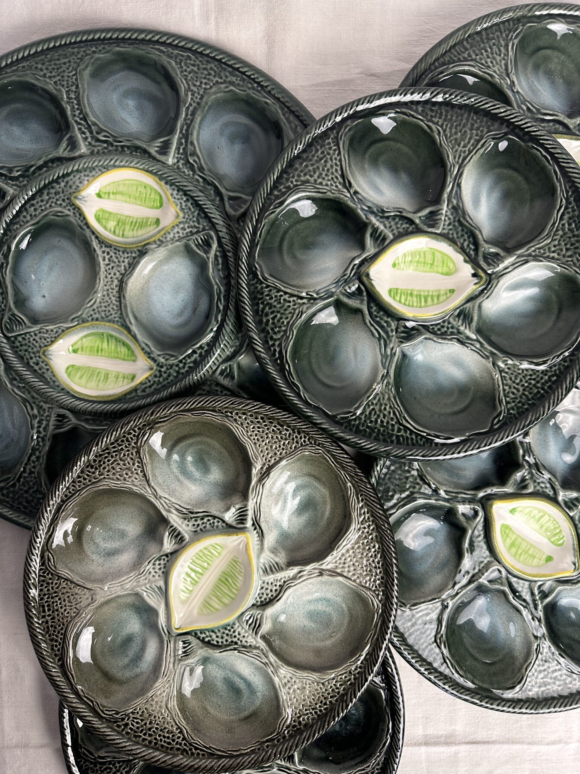 Service à huîtres St Clément