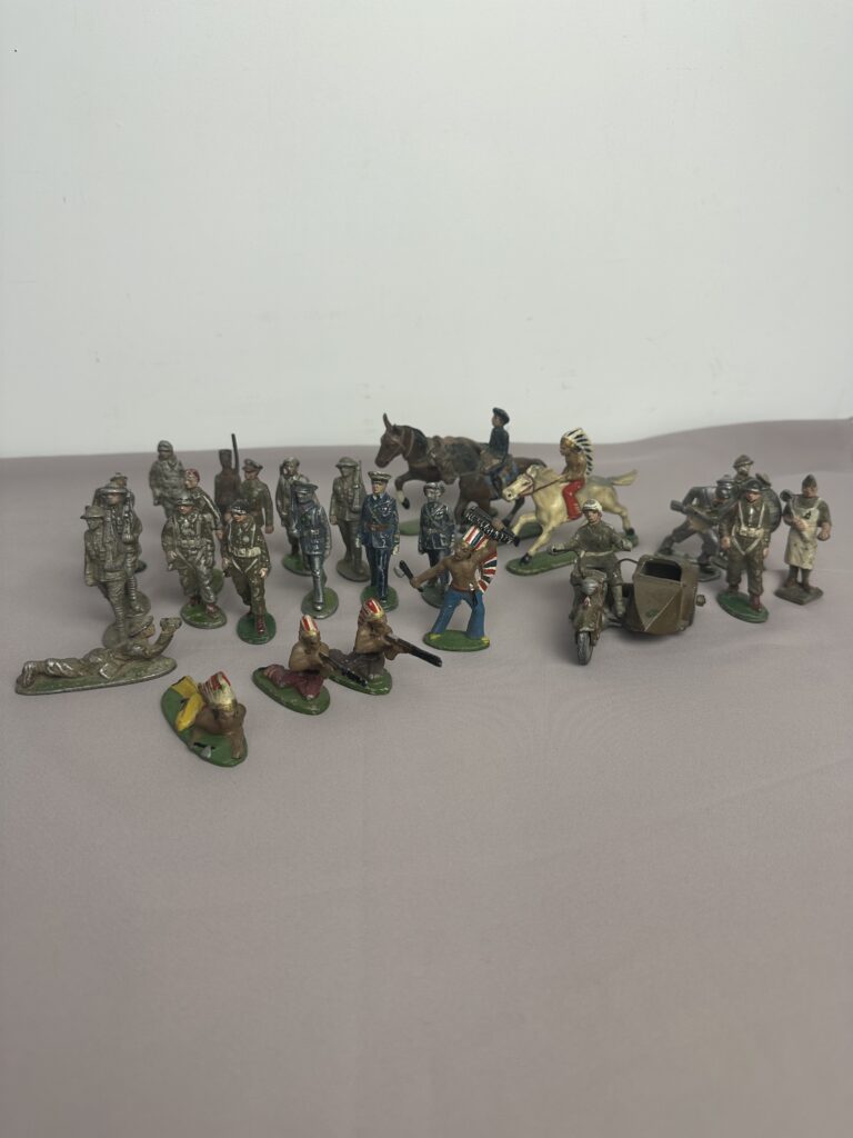 Lot De 6 Figurines Soldats Quiralu En Aluminium – Seconde Guerre Mondiale, Fabrication Française